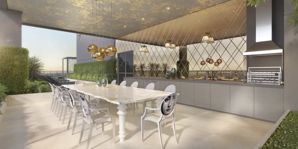 Perspectiva ilustrada planta residencial