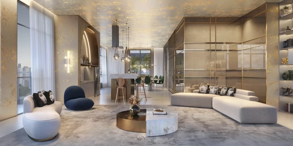 Perspectiva ilustrada planta residencial