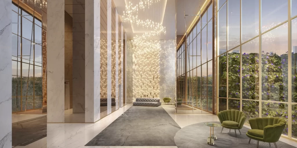 Perspectiva ilustrada planta residencial