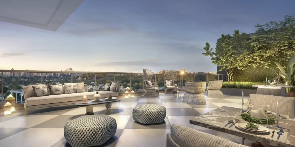 Perspectiva ilustrada planta residencial
